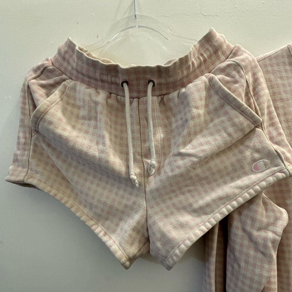 Champion + HVN for Urban Outfitters Gingham Loungewear Shorts sz M